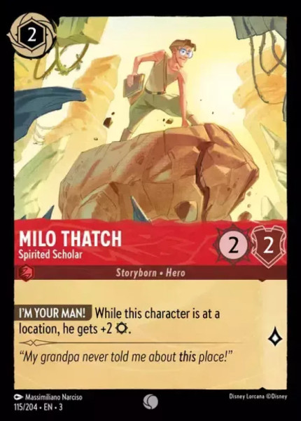 Milo Thatch, Spirited Scholar (foil)