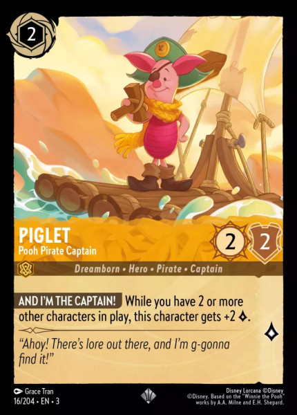 Piglet, Pooh Pirate Captain (#16) (foil)