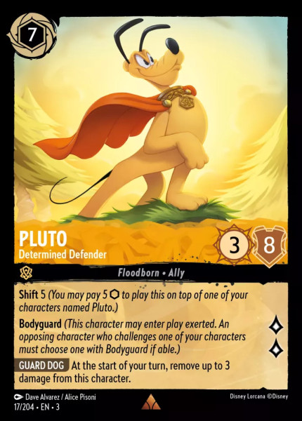 Pluto, Determined Defender