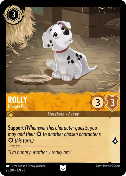 Rolly, Hungry Pup