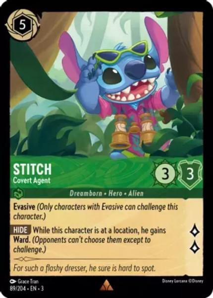 Stitch, Covert Agent (foil)