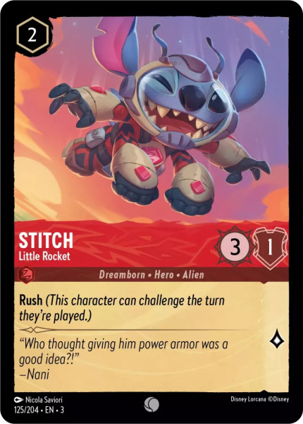 Stitch, Little Rocket (foil)