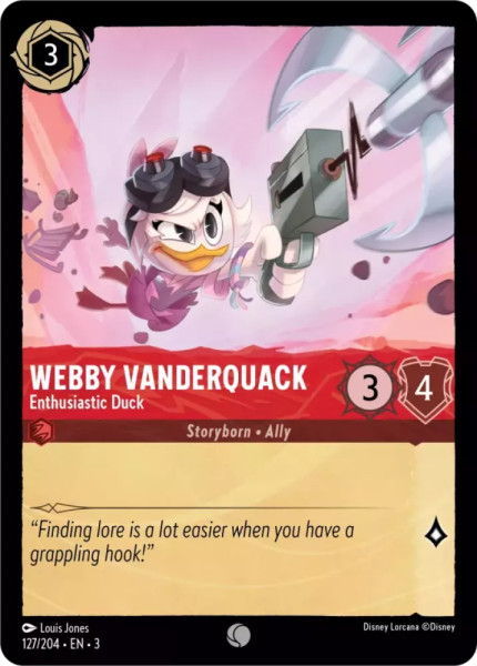 Webby Vanderquack, Enthusiastic Duck