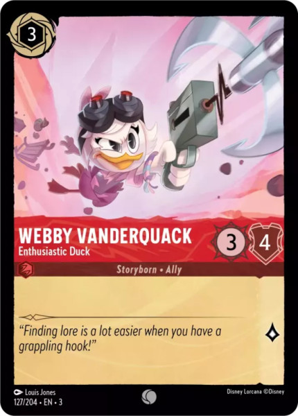 Webby Vanderquack, Enthusiastic Duck (foil)