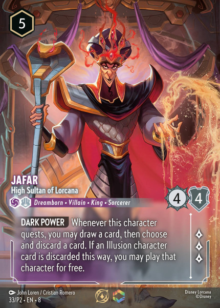 Jafar, High Sultan of Lorcana (#33) (borderless)