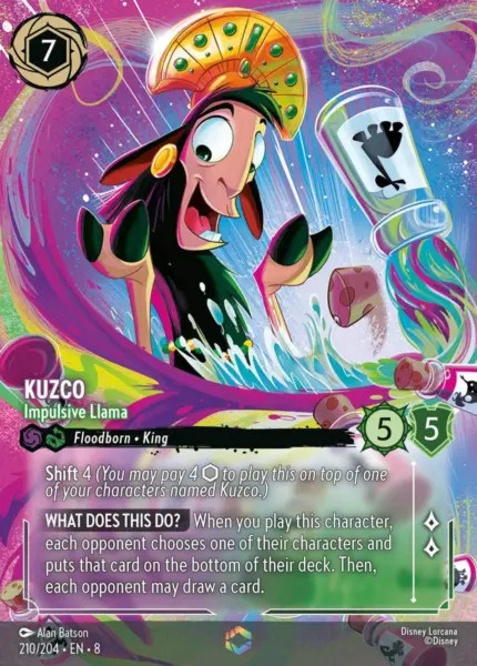 Kuzco, Impulsive Llama (foil) (borderless)