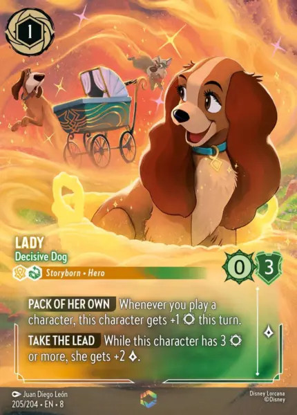 Lady, Decisive Dog (foil) (borderless)