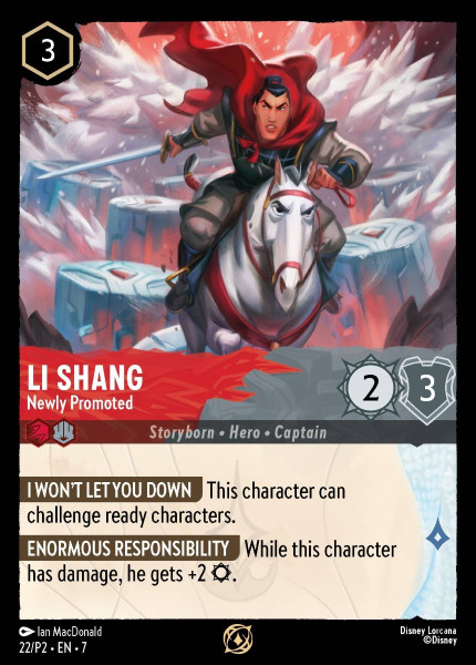 Li Shang, Newly Promoted (foil)