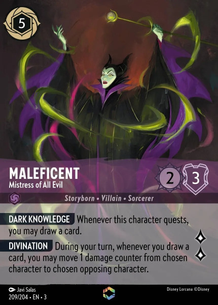 Maleficent, Mistress of All Evil (foil) (borderless)