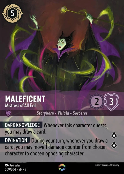 Maleficent, Mistress of All Evil (foil) (borderless)