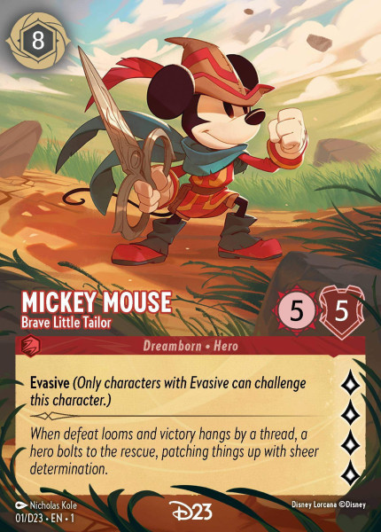 Mickey Mouse, Brave Little Tailor (foil) (borderless)