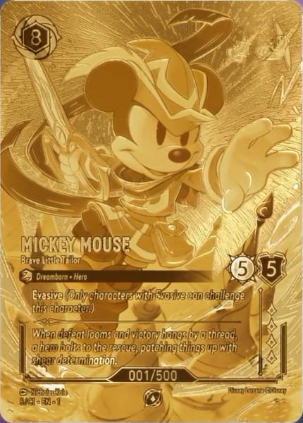Mickey Mouse, Brave Little Tailor (Serialized) (foil) (borderless)