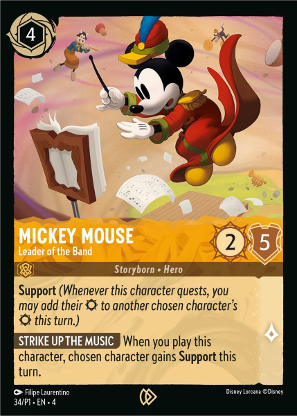 Mickey Mouse, Leader of the Band (foil)