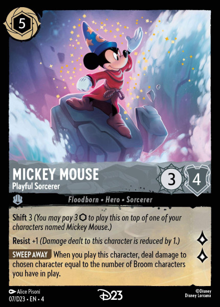 Mickey Mouse, Playful Sorcerer (foil)