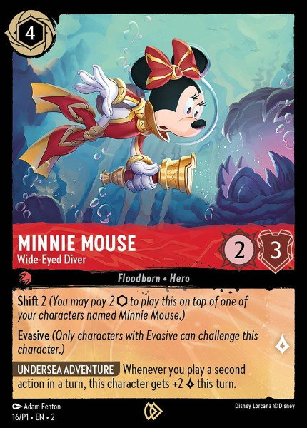 Minnie Mouse, Wide-Eyed Diver (foil)