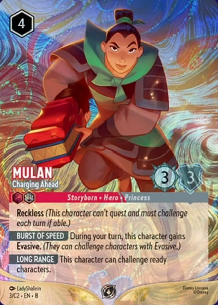 Mulan, Charging Ahead (foil) (borderless)