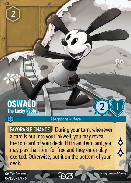 Oswald, The Lucky Rabbit (foil) (borderless)