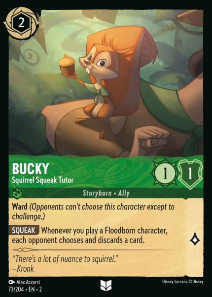 Bucky, Squirrel Squeak Tutor (foil)