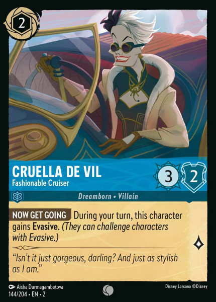 Cruella De Vil, Fashionable Cruiser