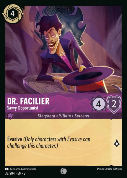 Dr. Facilier, Savvy Opportunist