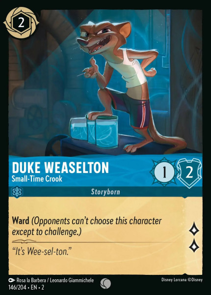 Duke Weaselton, Small-Time Crook