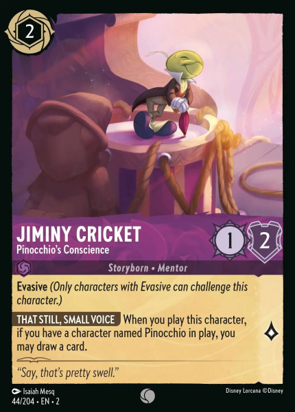 Jiminy Cricket, Pinocchio's Conscience (foil)