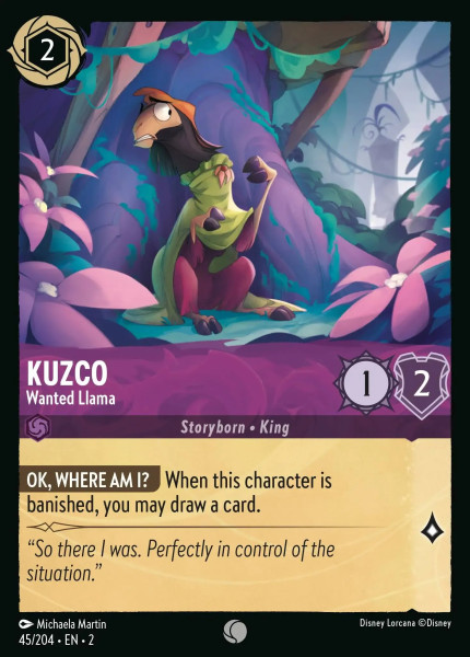 Kuzco, Wanted Llama (foil)
