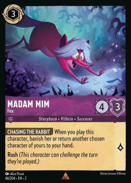 Madam Mim, Fox (foil)