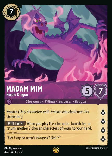 Madam Mim, Purple Dragon (foil)
