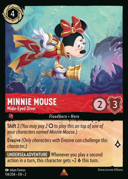 Minnie Mouse, Wide-Eyed Diver (foil)