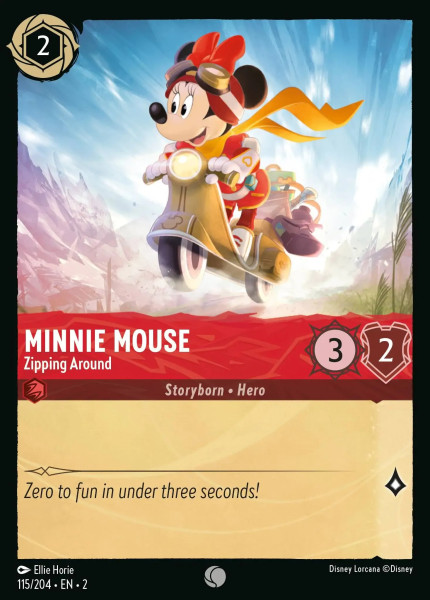 Minnie Mouse, Zipping Around (foil)
