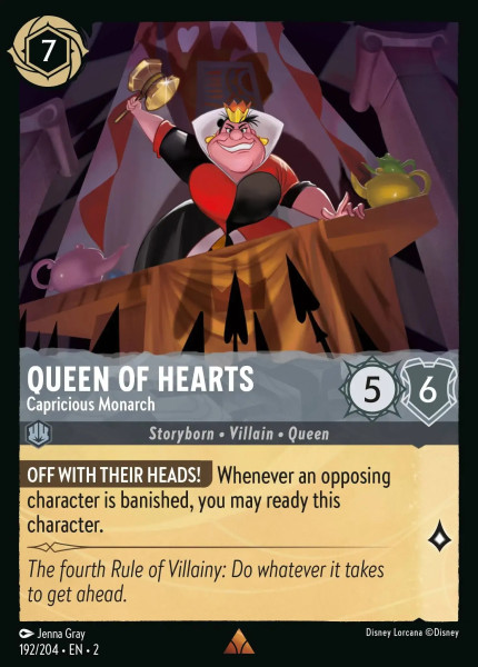 Queen Of Hearts, Capricious Monarch