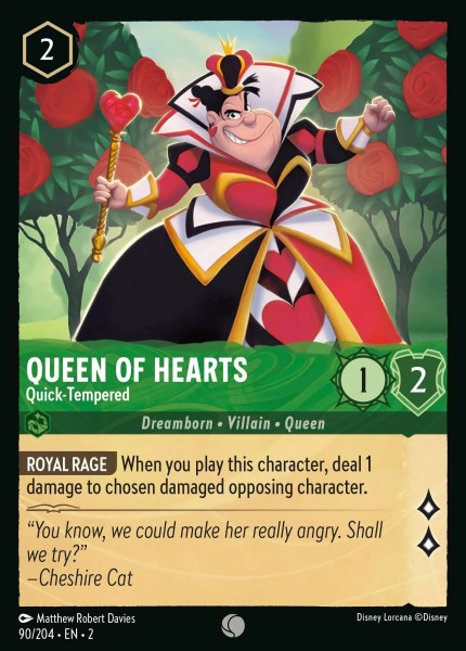Queen Of Hearts, Quick-Tempered (foil)
