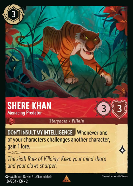 Shere Khan, Menacing Predator