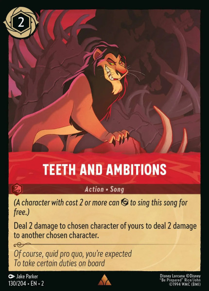 Teeth and Ambitions (foil)