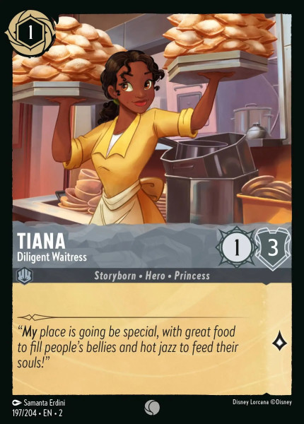 Tiana, Diligent Waitress