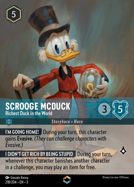 Scrooge McDuck, Richest Duck in the World (foil) (borderless)