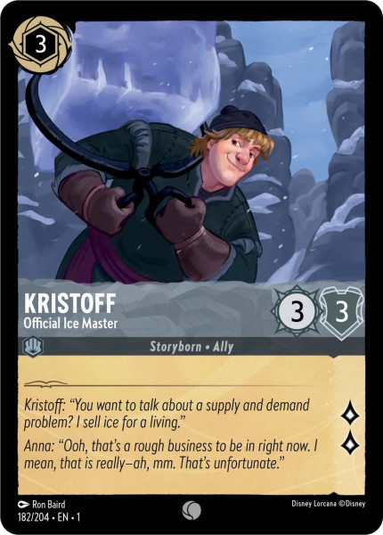 Kristoff, Official Ice Master
