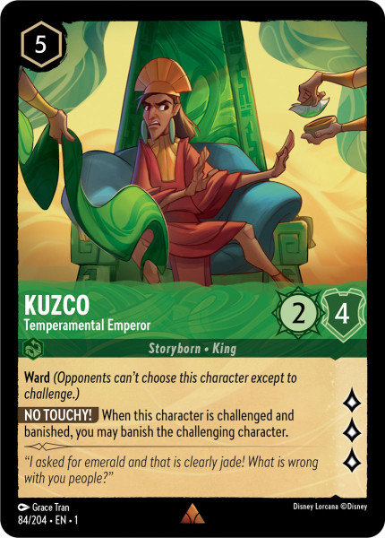 Kuzco, Temperamental Emperor