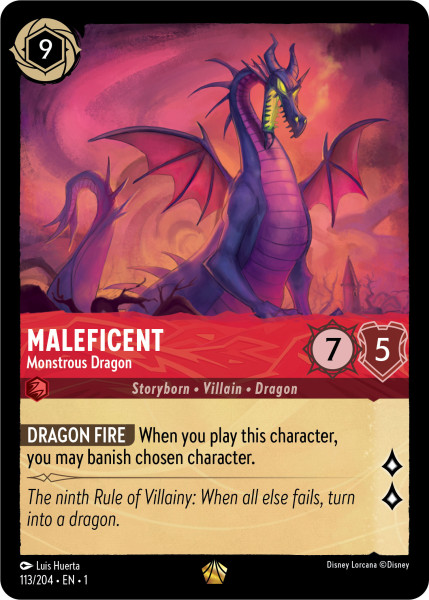 Maleficent, Monstrous Dragon