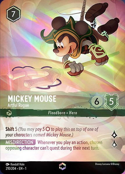 Mickey Mouse, Artful Rogue (foil) (borderless)