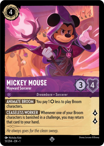 Mickey Mouse, Wayward Sorcerer