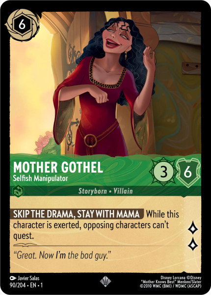 Mother Gothel, Selfish Manipulator