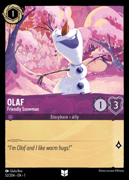 Olaf, Friendly Snowman