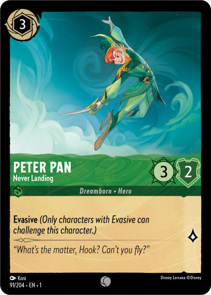 Peter Pan, Never Landing (foil)