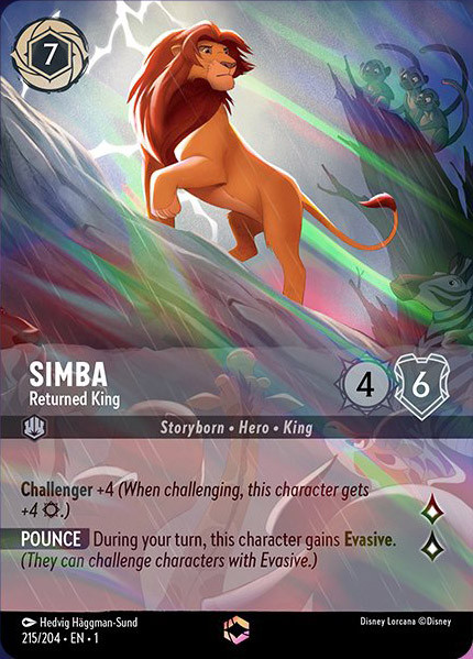 Simba, Returned King (foil) (borderless)