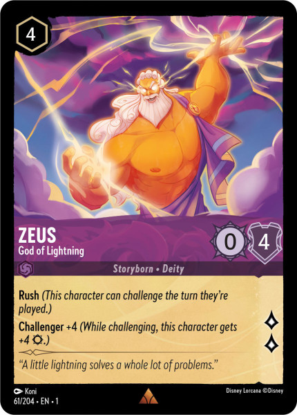 Zeus, God of Lightning (foil)