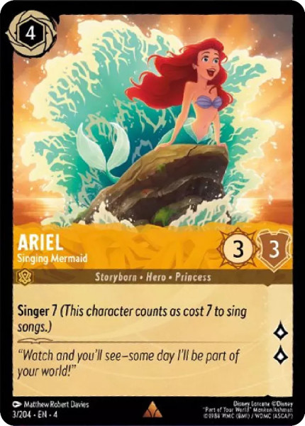 Ariel, Singing Mermaid