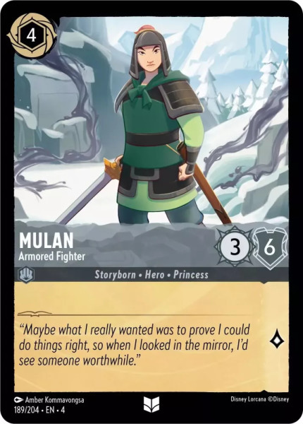 Mulan, Armored Fighter