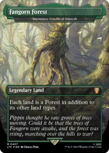 Yavimaya, Cradle of Growth (#407) (surge foil) (borderless)